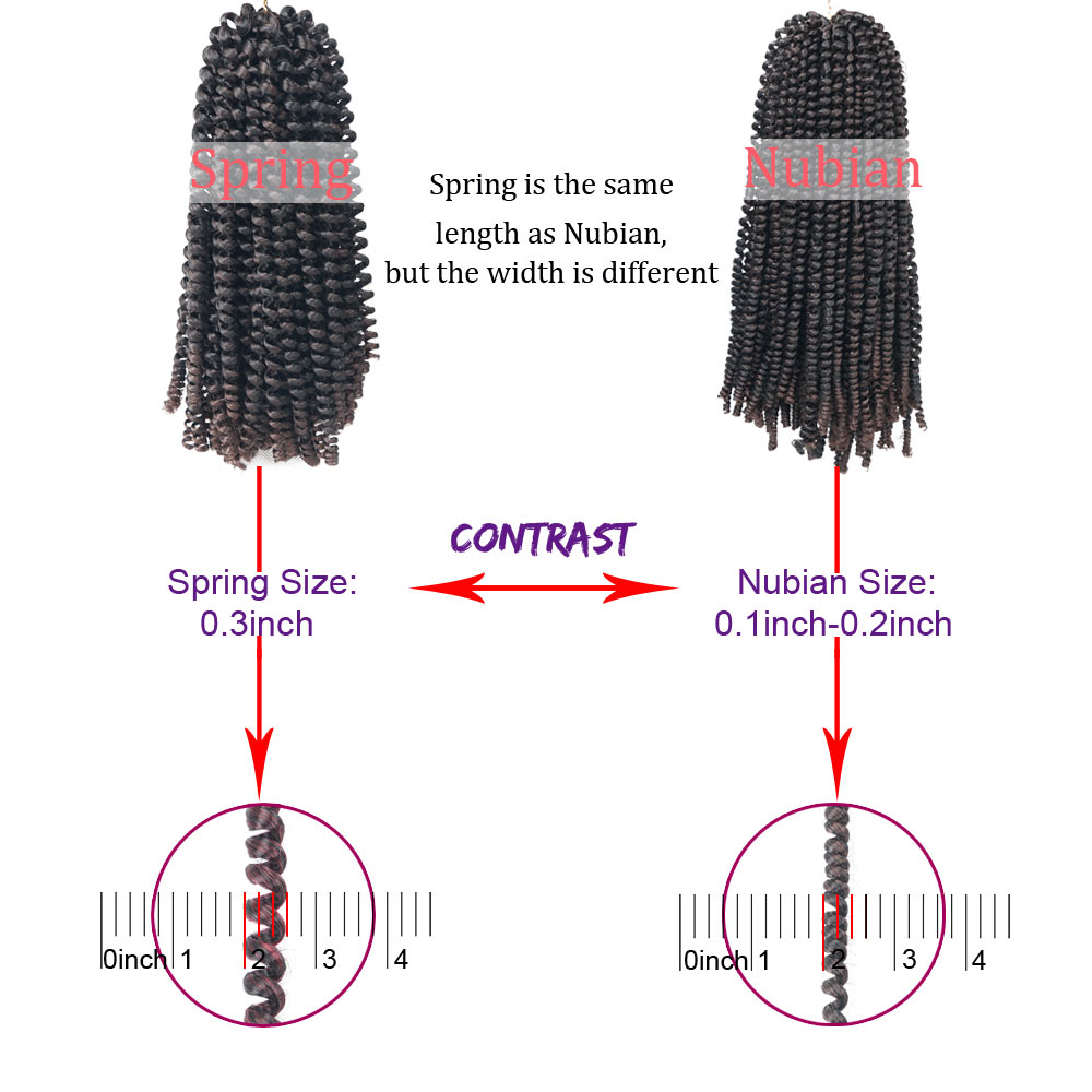 Silky Strands 8inch 50strands Nubian Twist Crochet Braids Synthetic Braiding Hair Extension For Women Black Mix Colors