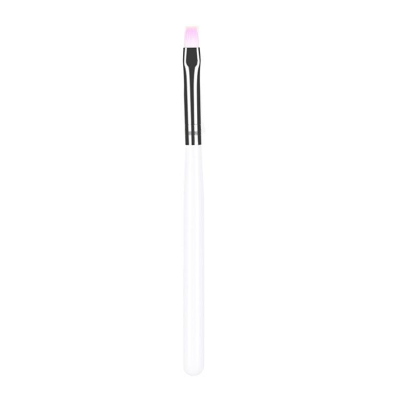 1PC Nail Brush Pink Short Handle Various Shapes Pen For Manicure Gel Brush For Nail Art Nail Polish Painting Drawing Single Pen