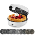 220V Multifunctional Electric Waffle Machine Household Cake Donut Fish Waffle Machine 4 Color Available 10 Plates Available