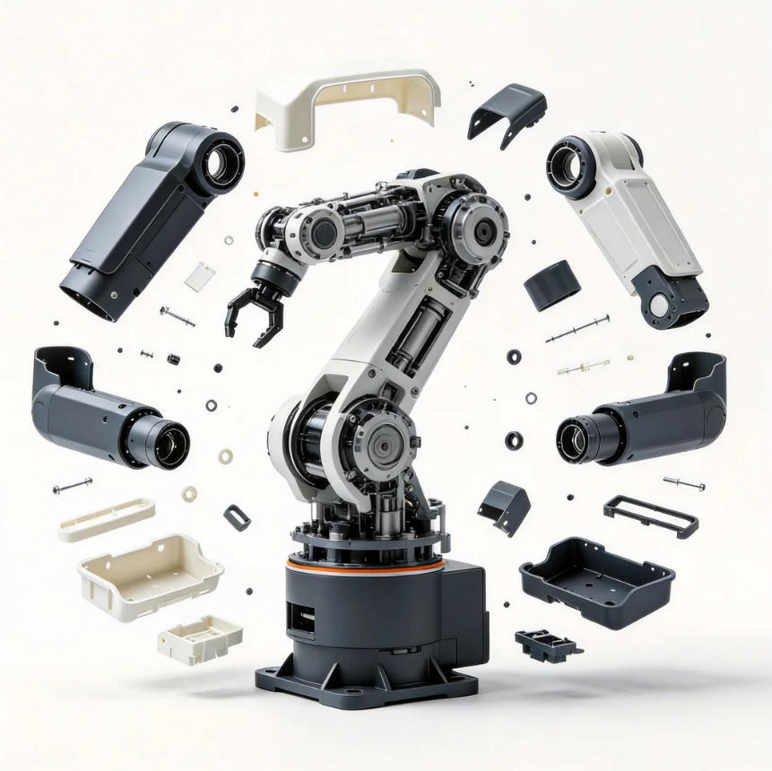 Industrial Robot Arm Plastic Shell Mould