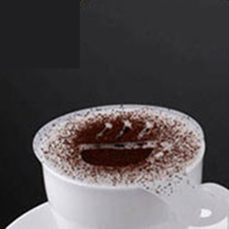 6Pcs/Set Coffee Stencil Plastic Milk Cake Cupcake Template Barista Cappuccino Latte Printing Model Spray Decoration Tool FPing