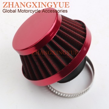 28mm 32mm 35mm 38mm modified air filter for GY6 ATV Kart 50cc 70cc 100cc 110cc Red