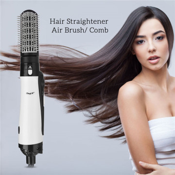 2 in 1 Professional Hair Dryer Brush Straightner Curler Comb Styling Tool Hairdryer Curling Blower Dryer Hair Electric Wave