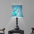 Lampshade Fabric Lamp Cover Pretty Butterfly Print Elastic Cloth Round Light Shade for Table Lamp Wall Lamp Lamp Shade