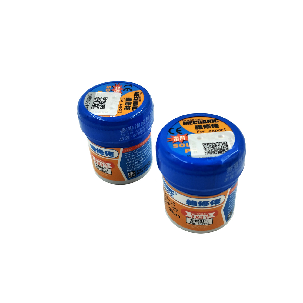 5pcs/lot XG-50 Solder Paste No-clean Sn63 Pb37 Flux 20-38 Microns 183 Celsius Melt Point XG50 Mechanic Solder Soldering Flux