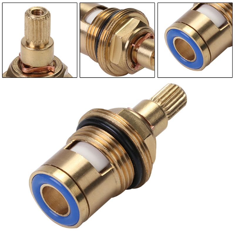 Brass Ceramic Thermostatic Valve Faucet Cartridge Bathroom Hot Cold Water Mixer Valve Water Temperature Ajustment Kit Accessory