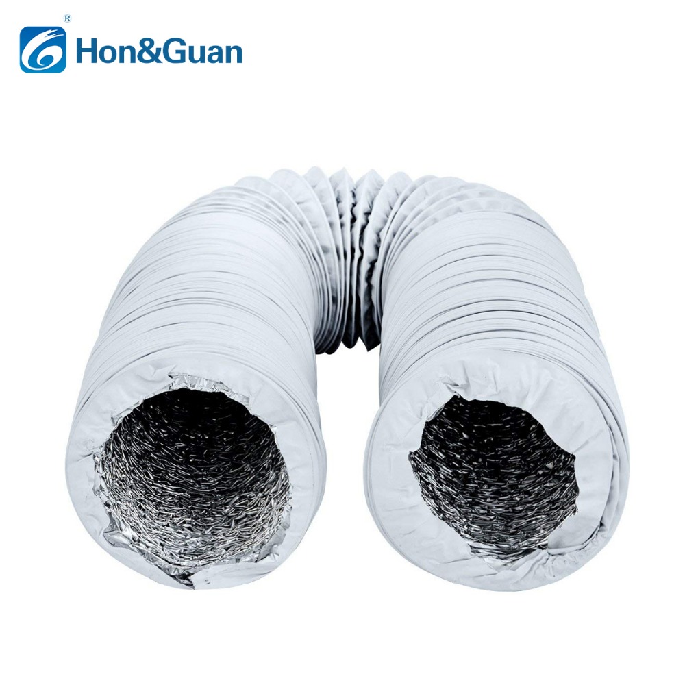 4''~8'' Flexible Aluminium Foil Ducting Hose for Inline Duct Fan Exhaust Extractor Ventilation Pipe Outlet Air Vent 5M 10M