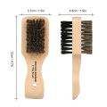 Men's Beard Hair Brush Wood Handle Shaving Brush Men Mustache Brushes Comb Double-sided Facial Shaving Brush