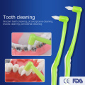 1pc Teeth Dental Floss Adults Interdental Brushes Toothpick Stick Dental Teeth Brush White Brush Head Oral Care Tools