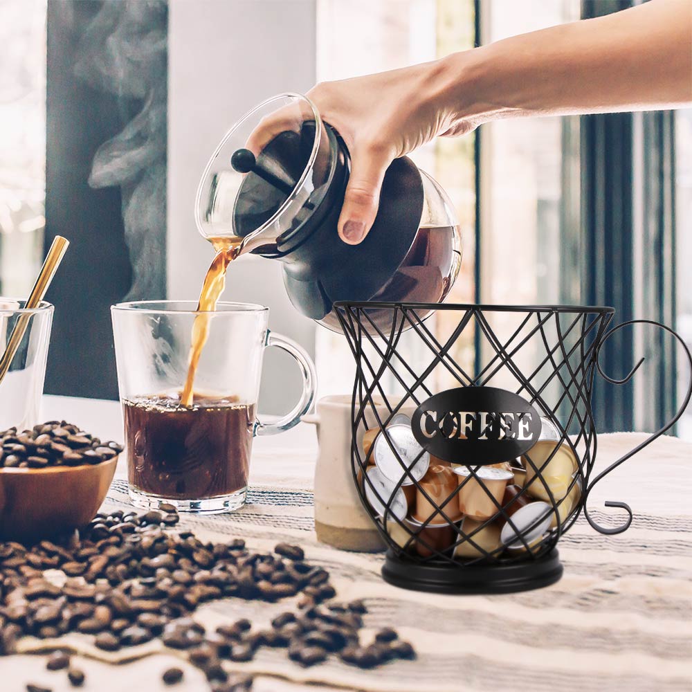 Coffee Capsule Organizer Storage Basket Practical Coffee Drawers Capsules Holder For Nespresso Coffee Capsule Shelves