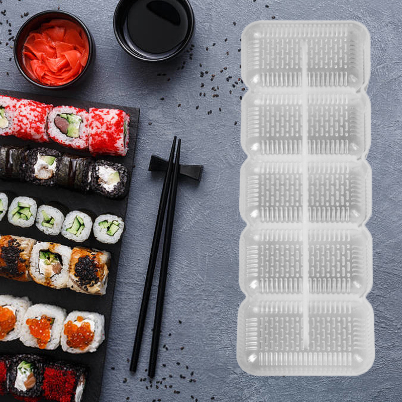 5Pcs/Set DIY Plastic Nigiri Sushi Maker Rice Ball Molds 5 Rolls Maker Non Stick Food Press Maker Household Kitchen Bento Tool