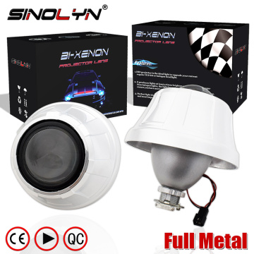 Sinolyn Lens 2.5 Projector Headlight Bixenon Lenses Full Metal Automobiles H1 HID Pegasus Kit For H4 H7 Car Accessories Retrofit