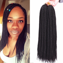 Full Star Senegalese Crochet Twist Braids 30strands/pack 1-7 pack Black Blonde Color Ombre Synthetic Braiding Hair for women