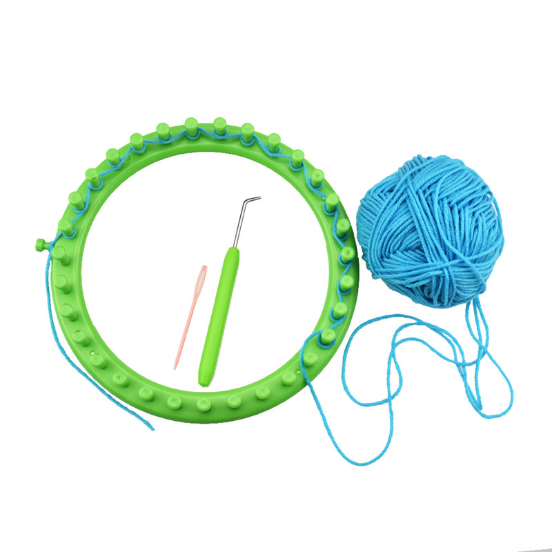 4 Size Round Circle Hat Knitting Needles Knit Loom Kit Ring Yarn Needle Socks Scarf Maker Weave Kit Knitting Machine Sewing Tool