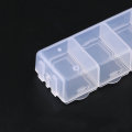 7 slots rectangle Jewelry Container Compartment Plastic Storage Box Case jewelry box for Beads earrings packaging & display1PCS