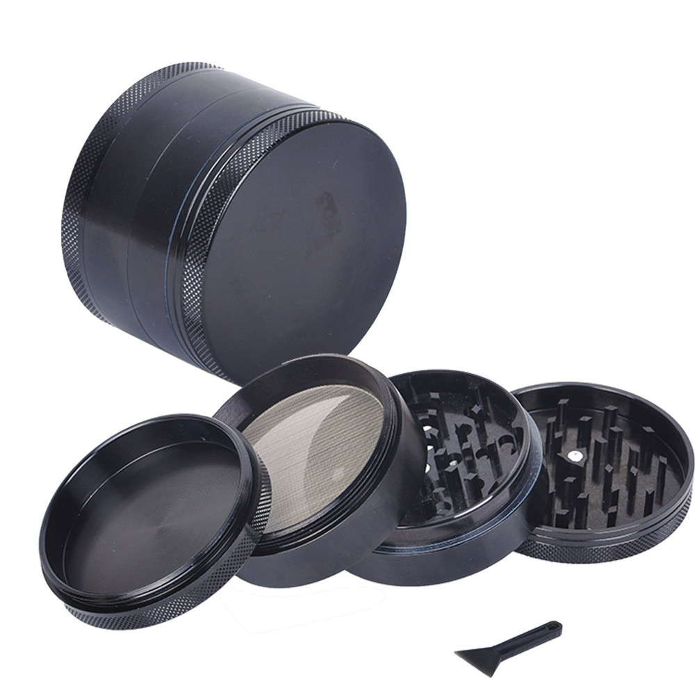 4-layer Aluminum Herbal Herb Tobacco Grinder Smoke Grinders Weed Grinders Smoking Pipe Accessorie 2020 fast delivery tool