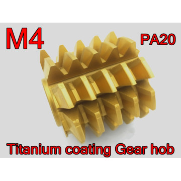 M4 modulus 80X75X27mm Inner hole PA 20 degrees HSS Titanium coating Gear hob Gear cutting tools Free shipping
