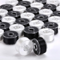 10/30Pcs Black White Sewing Machine Bobbins Spool Plastic Sewing Bobbins with Thread for Home Embroidery Machines Sewing Tools