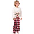 Family Matching Outfits Clothing Christmas Pajamas Set Xmas Adult Kids Cute Party Nightwear Pyjamas Cartoon Deer Sleepwear Suit