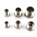 304 stainless steel make up Adapter fitting pipe fittings 1/4'' 1/2'' DN8 DN10 DN15 DN20