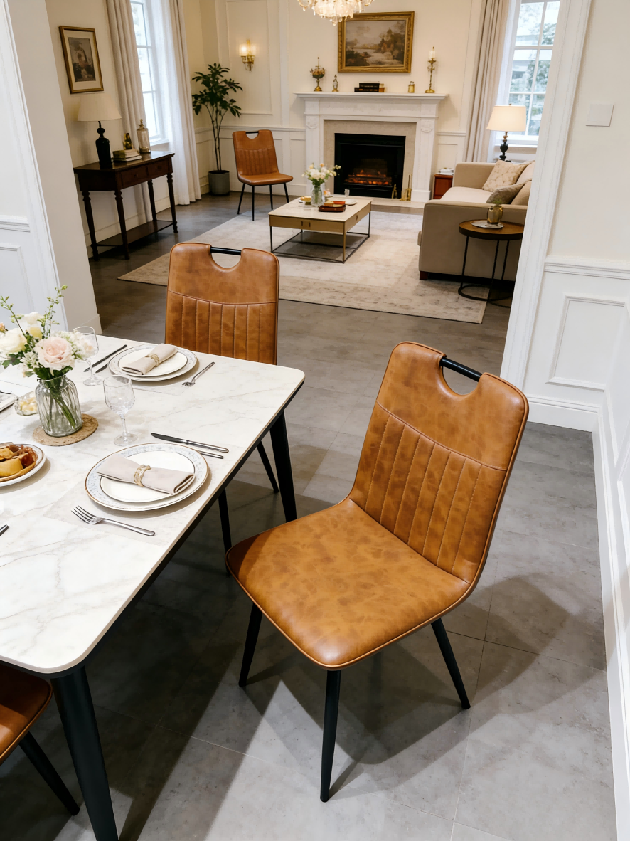 BR-24A23 PU dining chair3