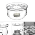 Portable Clear Teapot Holder Base Coffee Water Tea Warmer Candle Holder Glass Heat-Resisting Teapot Warmer Insulation Base#9