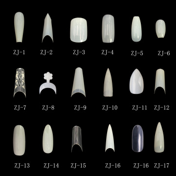 500Pcs Short Edge nail tips / Prism Edge French Nail Tips White Decoration Fakes Nail Manicure UV Gel Nail Art Tips