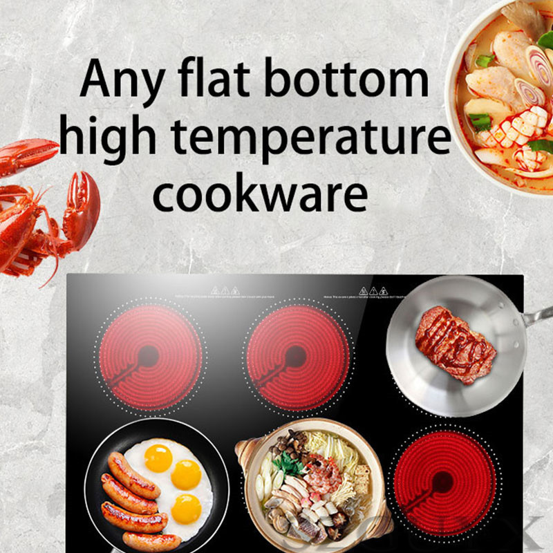 2000x6W Commercial multi-head induction cooker Multifunction Tin foil Flower armor Casserole Catering Induction cooker
