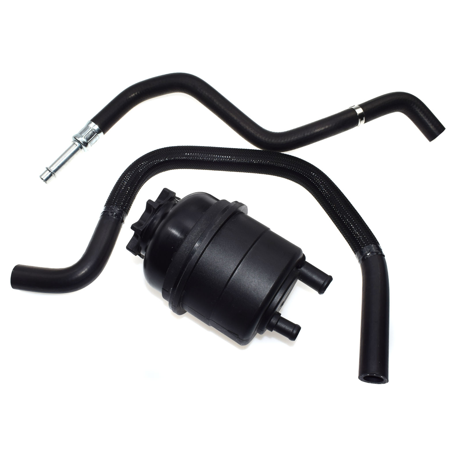 WOLFIGO Power Steering Fluid Reservoir Tank Return Line Hose Kit For BMW E39 525i 530i 528i 32411097164 32411093130 32411094306