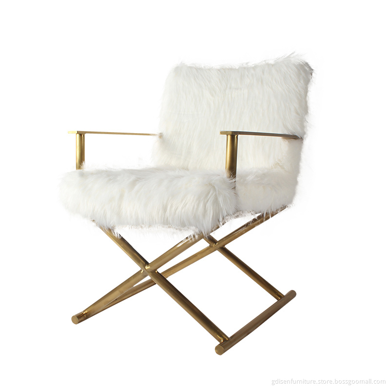 Jodi White Sheepskin Chair