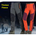 Thick Warm Fleece Soft Shell Pants Women Outdoor Men Waterproof Windproof Hiking Trekking Fishing Camping Climbing Trousers 5XL