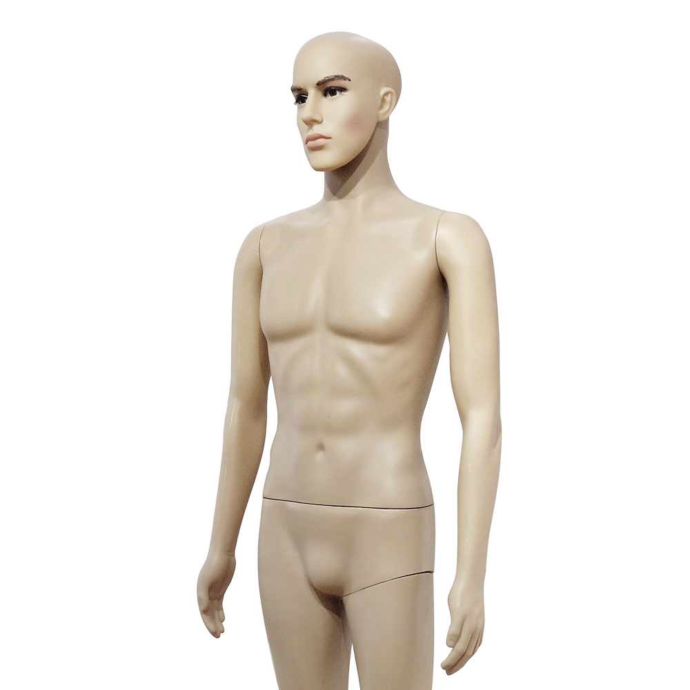 K3 Male Straight Hand Straight Foot Body Model Mannequin Skin Color Male Dummy Torso Tailor Clothes Model Display Men's Full Bod