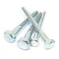 custom Metric hex wood screws, Silver, Carbon steel