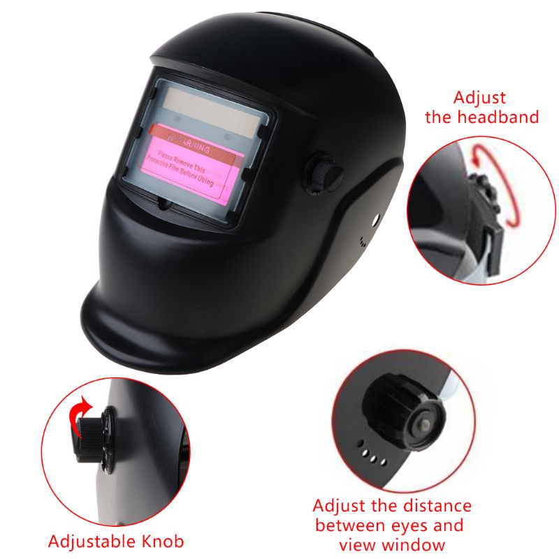 Solar Auto Darkening Welding Helmet Mask Arc Tig Mig Grinding Welder Cap Face Mask