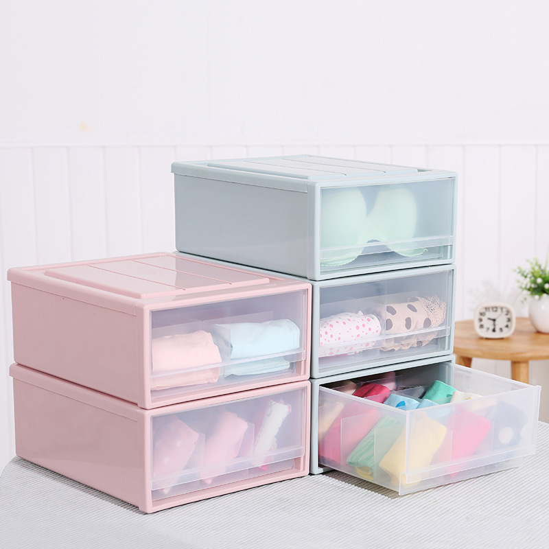 1PCS Nordic Candy Colors Home Wardrobe Organizer Box Bra Underwear Necktie Socks Storage Drawer Closet Storage Box 1/10/15 Grids