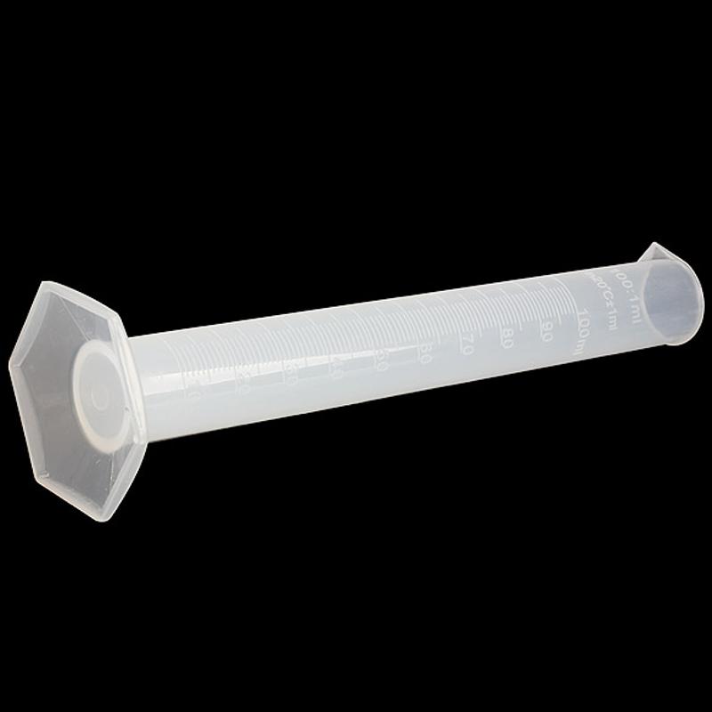 100ml Translucent Plastic Measuring Cylinder Straight-type Chemistry Laboratory Test Graduated Cylinder School Probeta Graduada