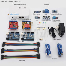 Freeshipping LoRa IoT Development Kit Internet of things with LG02 Dual Channels Gateway 433MHZ-868MHZ-915MHZ