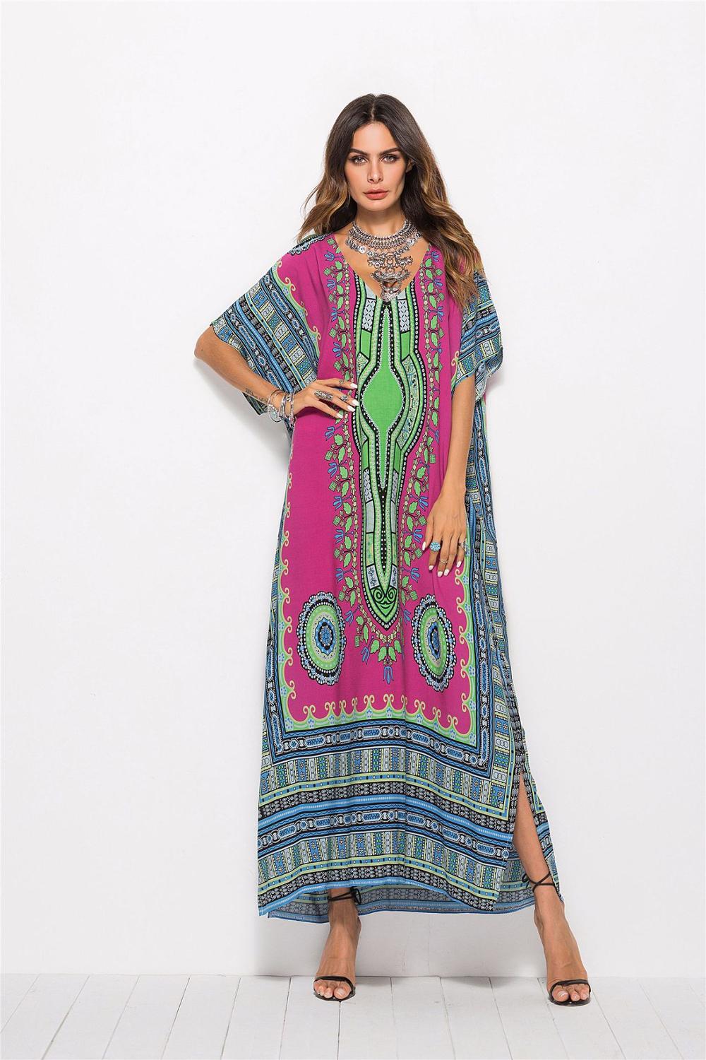 New Fashion Dress For Women Elegant Oversized Dress African Print Dashiki Dresses For Lady
