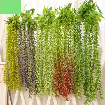 1 piece 68CM Home Decor Artificial Ivy Leaf Garland Plants Vine Fake Foliage Flowers Creeper Green Ivy Wreath plastic flower