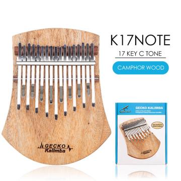 GECKO 17 Key Kalimba Thumb Piano Finger Percussion Music Camphor Wood Musical Instrument