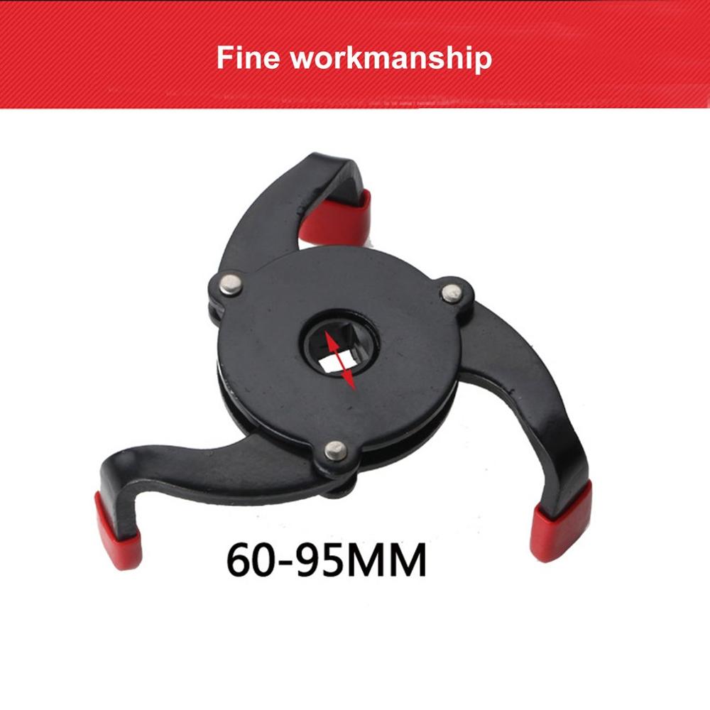 2020 New One-Way Three-Jaw Filter Wrench Change Machine Oil Grid Filter Wrench Oil Core Disassembly Ball Head Non-Slip Edging