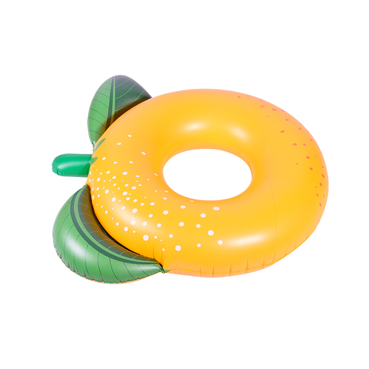 Customized Summer Pvc Beach Party Orange Swimming Rings 3