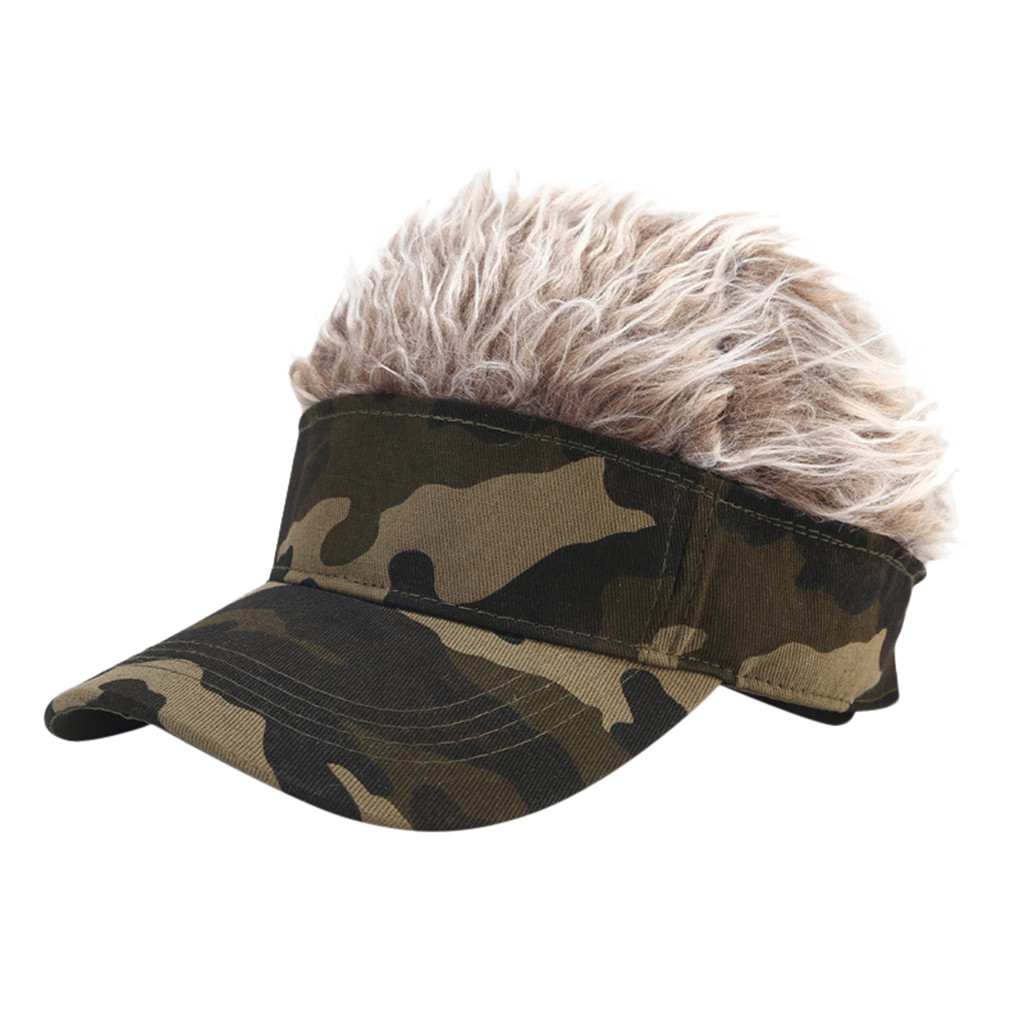 2021 Casquette Baseball cap Men Women Wig Camouflage Color Baseball Cap Hip Hop Versatile Sun Hat Cap Visor gorras шапка