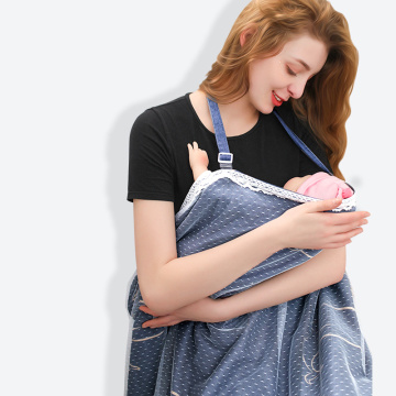 Breathable Breastfeeding Cover Cotton Muslin Breastfeeding Privacy Apron Outdoors Feeding Baby Nursing Cloth Nursing Cover