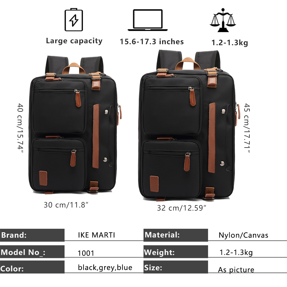 14/15.6/17 Inch Laptop Backpack Men Business Waterproof Computer Bag 2020 Casual Large Nylony Gray Anti-Theft Travel Backpack