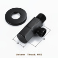 Black Triangle Valve Hot and Cold Water Angle Valve Bathroom Accessories Electroplate Filling Valves for Bathroom Toilet