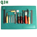 New Products Handmade Sewing Leather Sewing Tools Punching Sleeve Set Steel Tooth Marking Scraper DIY Sewing cutting mat
