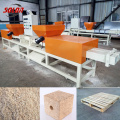 Double or three head wood pallet making machine