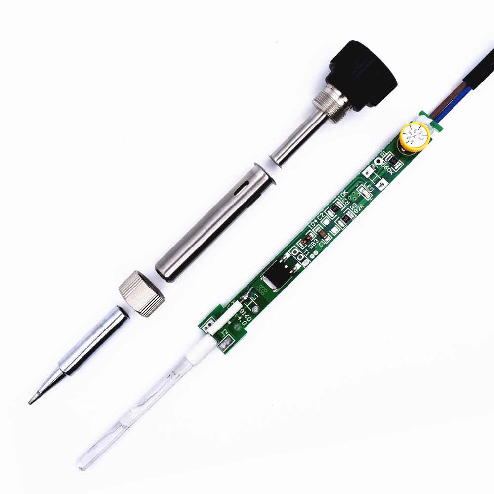 60W 110V US Plug Electric Soldering Irons Set with 5 Solder Iron Tips Adjustable Temperature Welding Gun Repair Tools DLTTZ0204