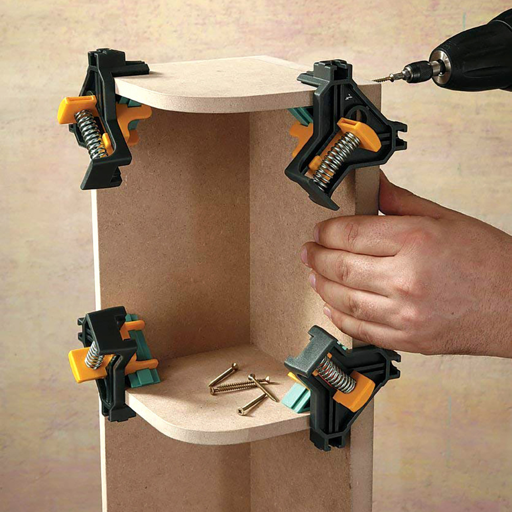 90 Degree Right Angle Clamp Fixing Clips Picture Frame Corner Clamp Woodworking Hand Tool furniture repaire photo reinforcement